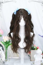 Brown Everyday Sheep Curl Fluffy Sweet Lolita Long Wigs